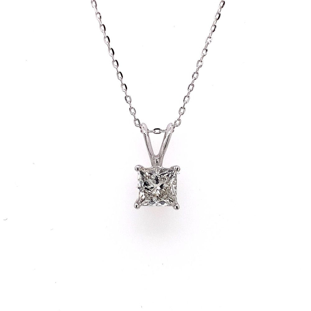 1.01 ct. I SI1 IGI Cert 14K WG PR Pendant
